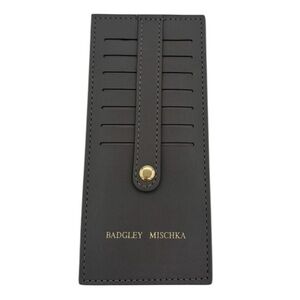 Badgley Mischka Grey 7 Card Slot Holder